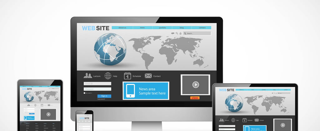 Example of how a website works on all devices due to responsive design