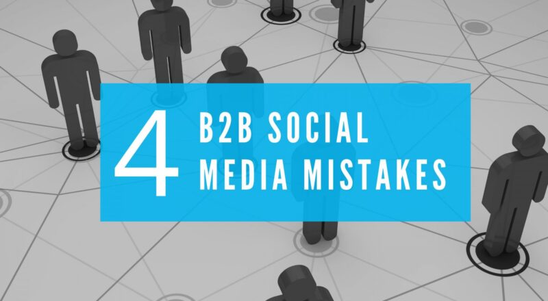 B2B Social Media Mistakes blog banner graphic