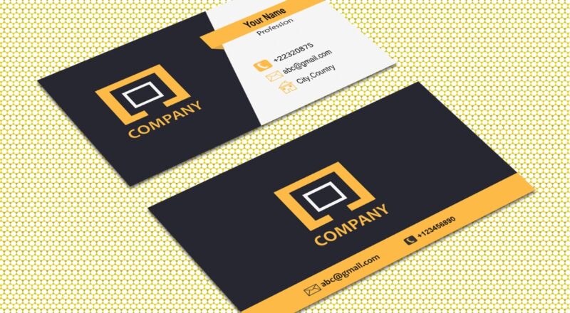 close up of business cards