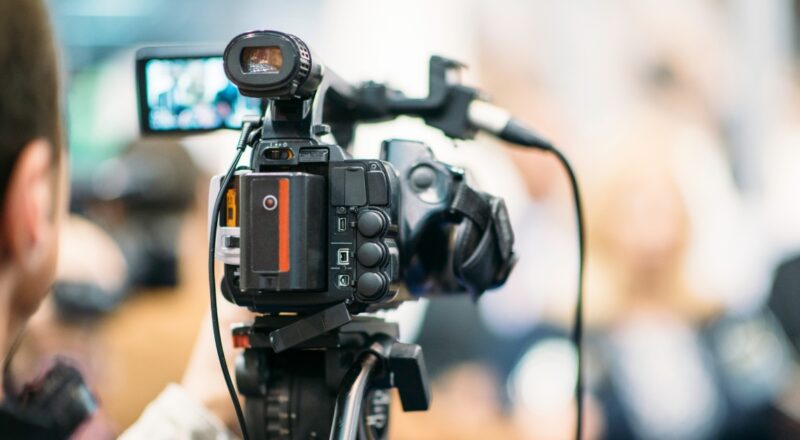 close up professional camera