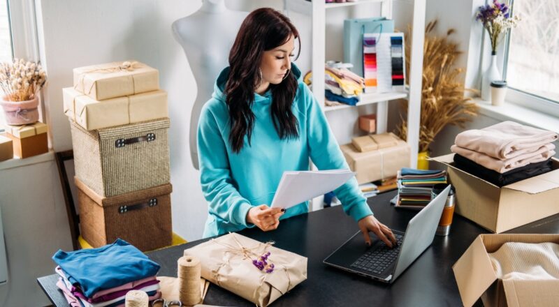 small business owner planning marketing