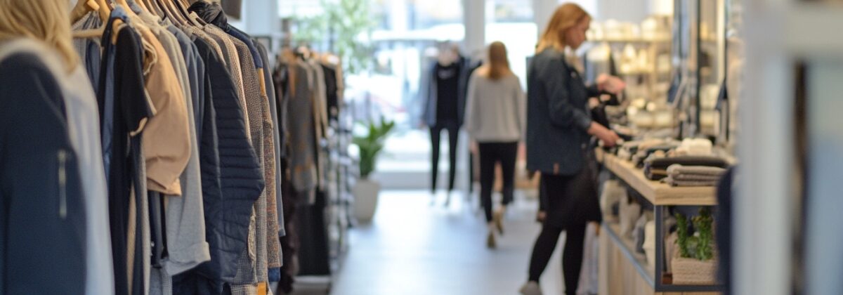 interior of local clothing store