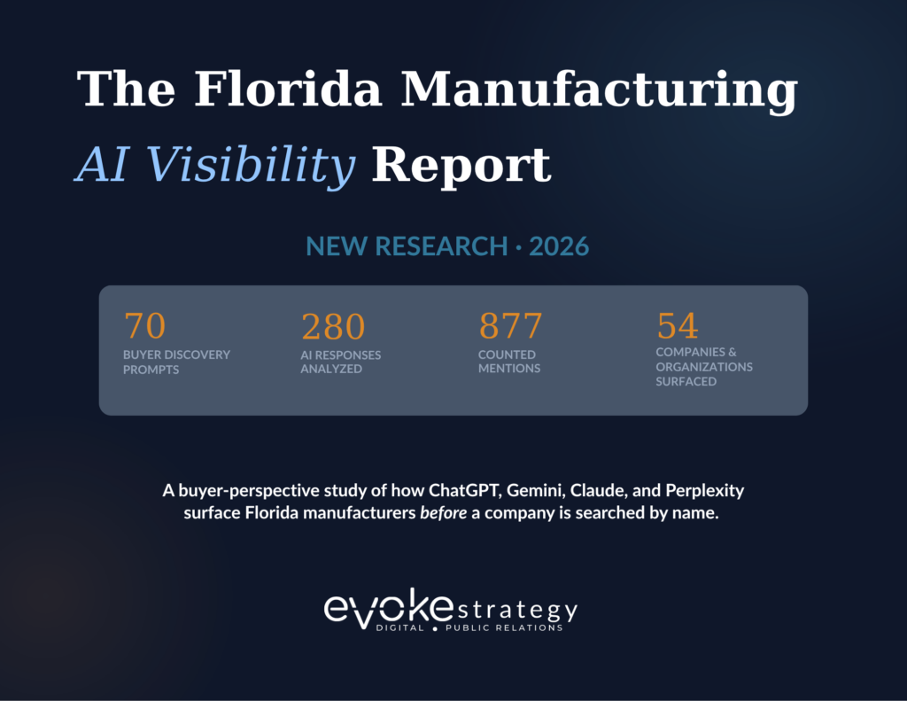 Florida Manufacturing AI Visibility Report Cover Page