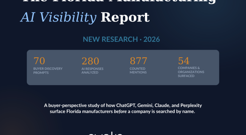 Florida Manufacturing AI Visibility Report Cover Page
